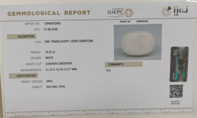 OPAL 15.37 Ct. OPAL 15.37 Ct.