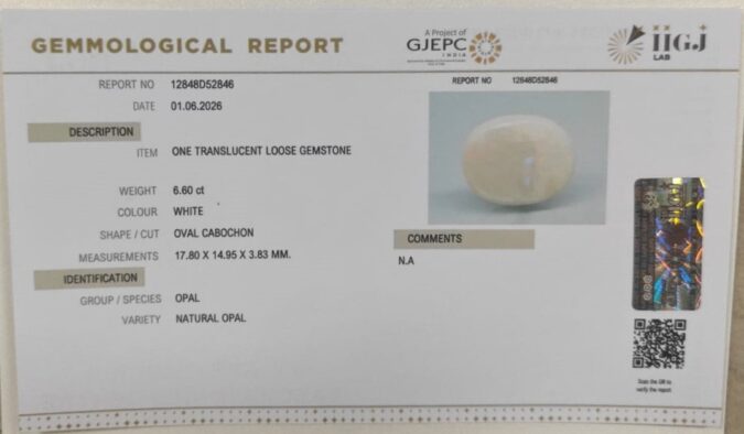 OPAL 6.6 Ct. OPAL 6.6 Ct.
