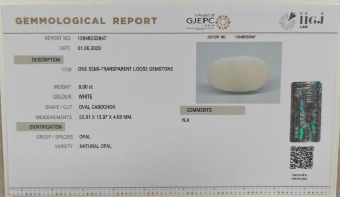 OPAL 9 Ct.