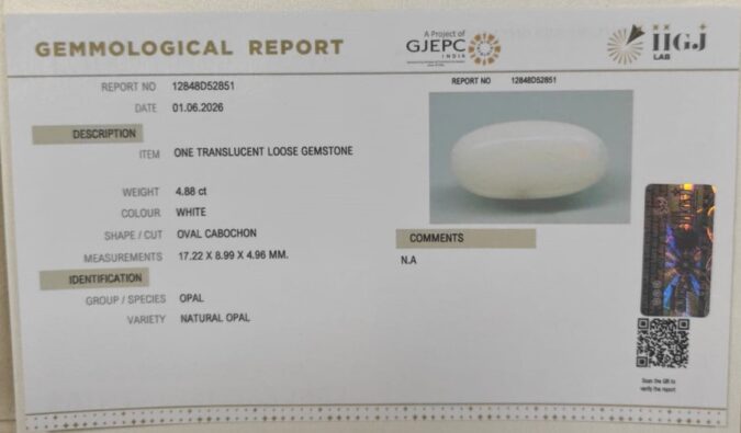 OPAL 4.88 Ct.