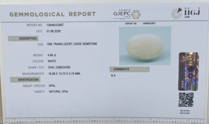 OPAL 4.99 Ct. OPAL 4.99 Ct.