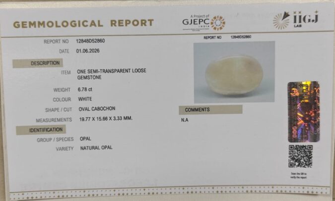 OPAL 6.78 Ct.