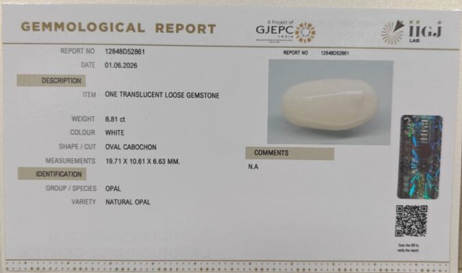 OPAL 8.81 Ct.