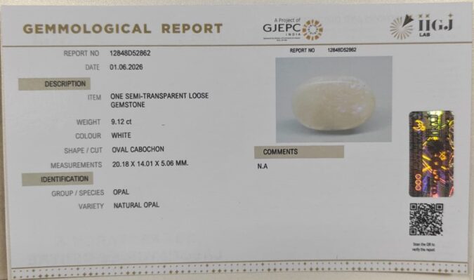 OPAL 9.12 Ct.