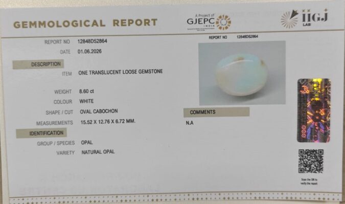 OPAL 8.6 Ct. OPAL 8.6 Ct.