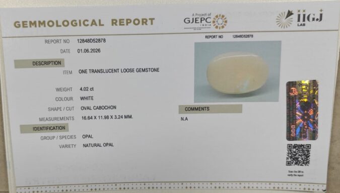OPAL 4.02 Ct.