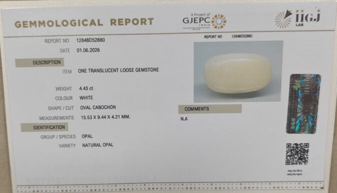 OPAL 4.43 Ct.