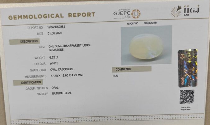 OPAL 6.52 Ct. OPAL 6.52 Ct.