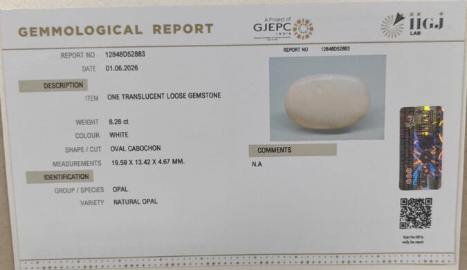 OPAL 8.28 Ct.