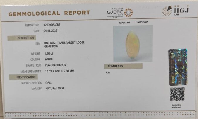 OPAL 1.7 Ct.