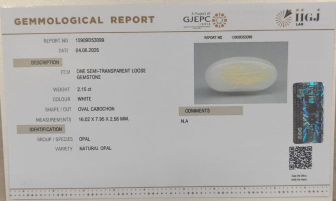OPAL 2.15 Ct.