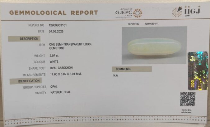 OPAL 2.07 Ct.