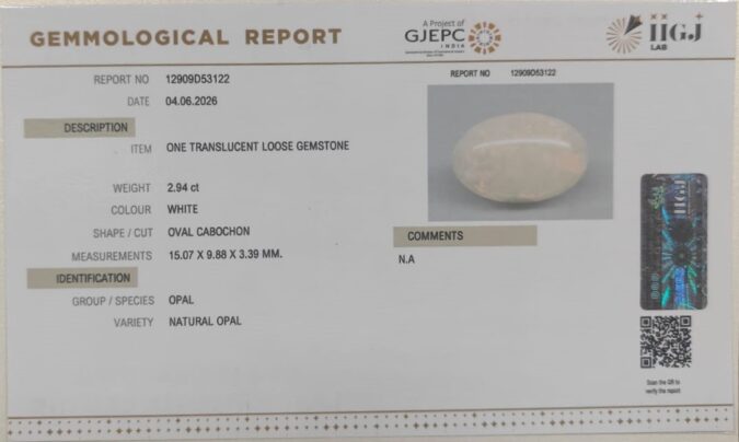 OPAL 2.94 Ct.