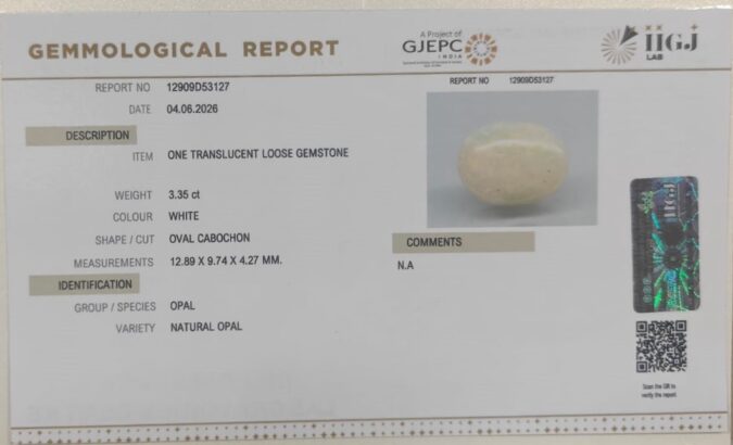 OPAL 3.35 Ct.