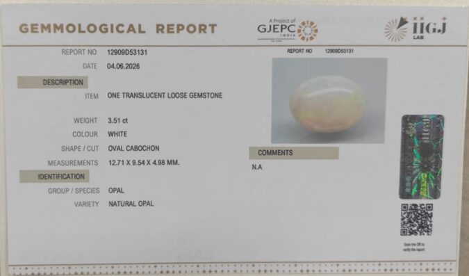 OPAL 3.51 Ct.