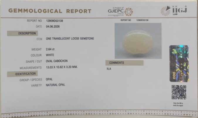OPAL 2.64 Ct.