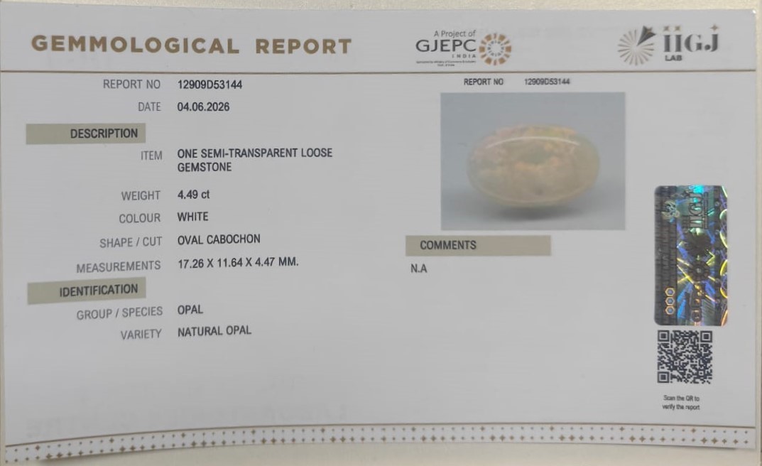OPAL 4.49 Ct. OPAL 4.49 Ct.