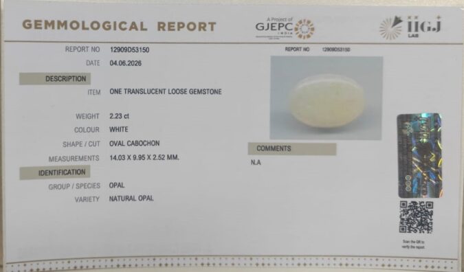 OPAL 2.23 Ct.