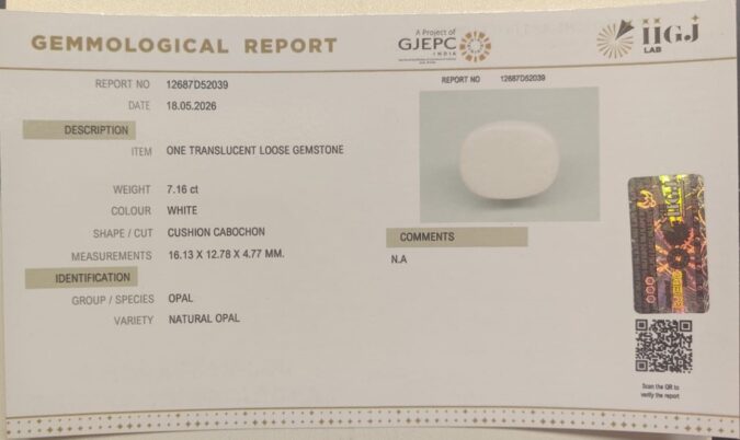 OPAL 7.16 Ct.