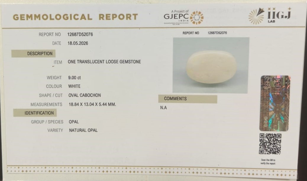 OPAL 9 Ct. OPAL 9 Ct.