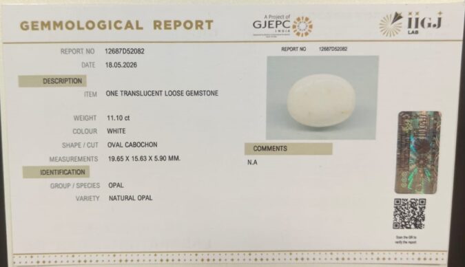 OPAL 11.1 Ct. OPAL 11.1 Ct.