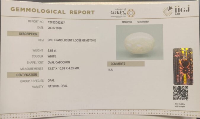 OPAL 3.88 Ct.