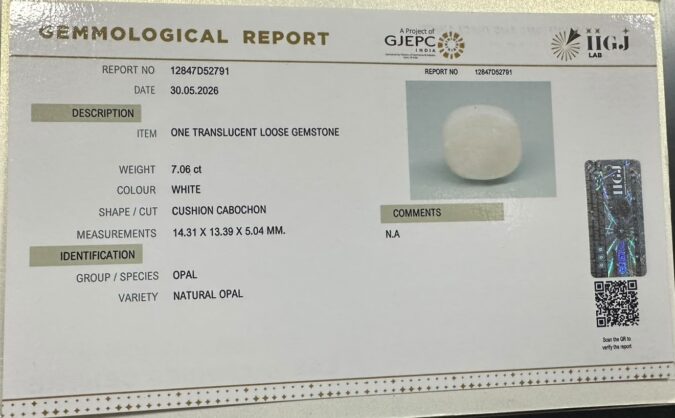 OPAL 7.06 Ct.