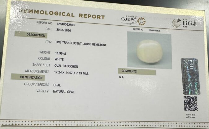 OPAL 11.99 Ct.