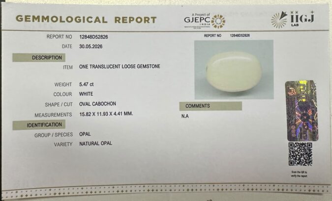 OPAL 5.47 Ct.
