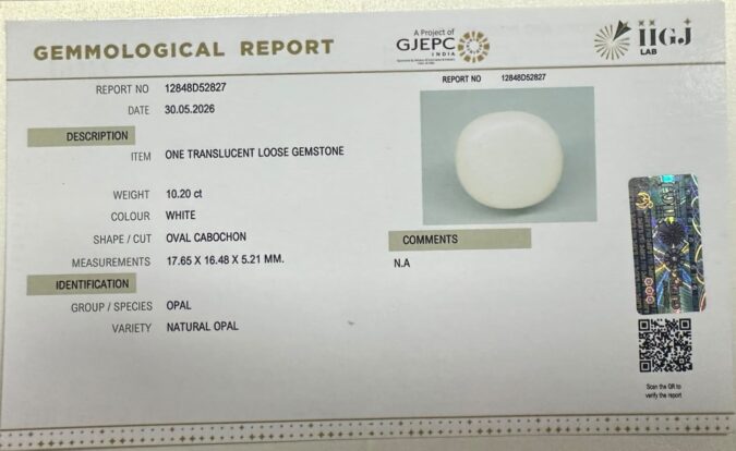 OPAL 10.2 Ct.