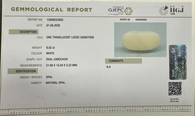 OPAL 8.52 Ct.