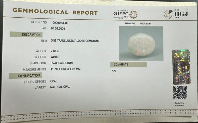 OPAL 2.67 Ct. OPAL 2.67 Ct.