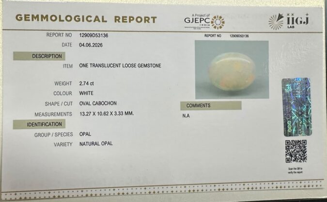 OPAL 2.74 Ct.