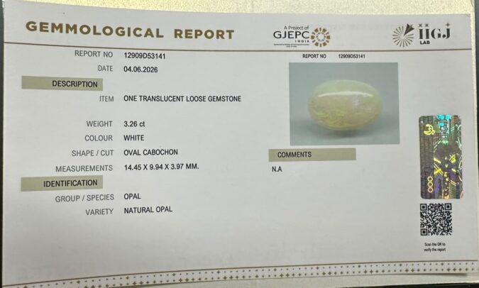 OPAL 3.26 Ct. OPAL 3.26 Ct.
