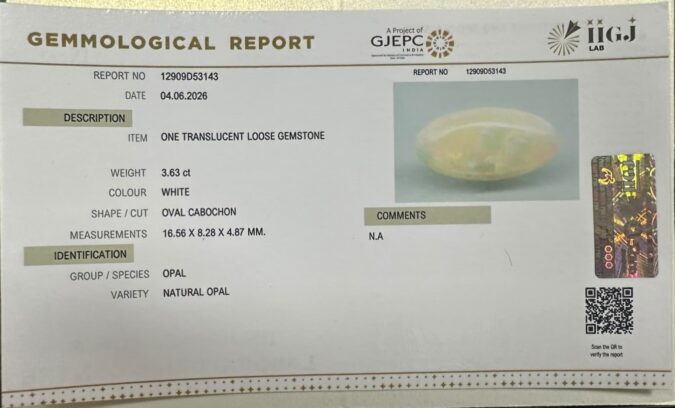 OPAL 3.63 Ct.