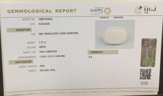 OPAL 7.77 Ct.
