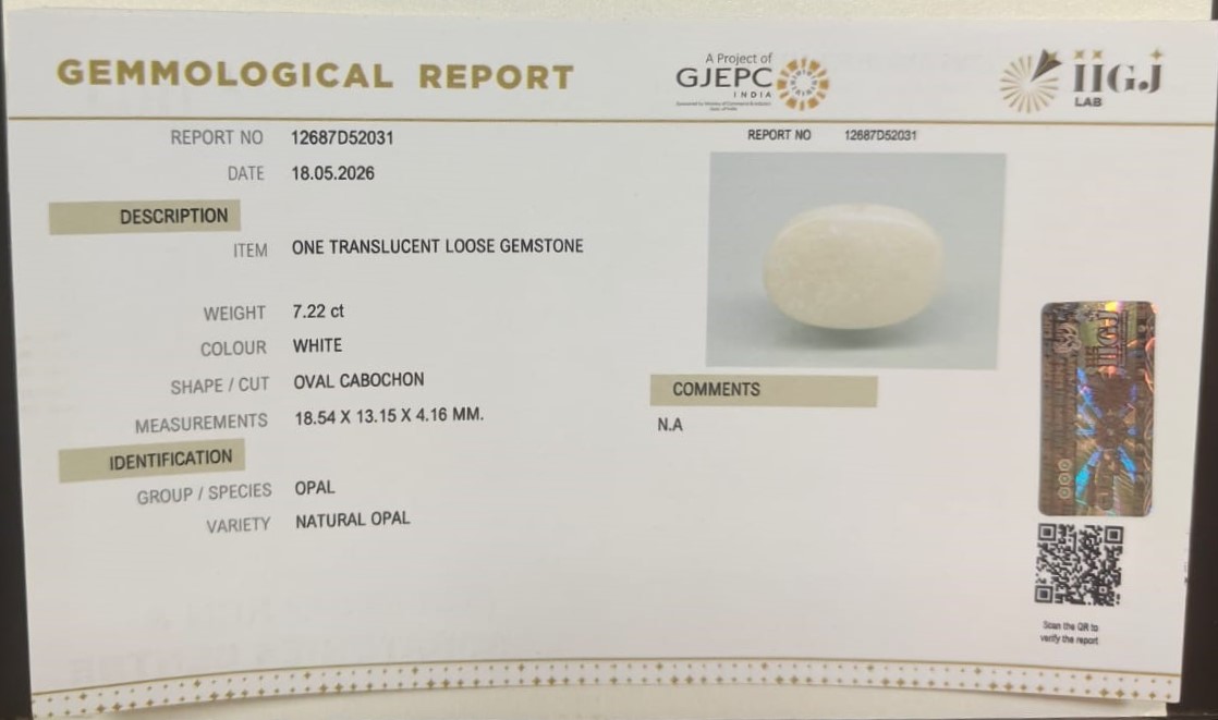 OPAL 7.22 Ct.