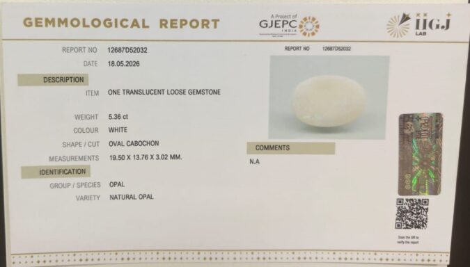 OPAL 5.36 Ct.