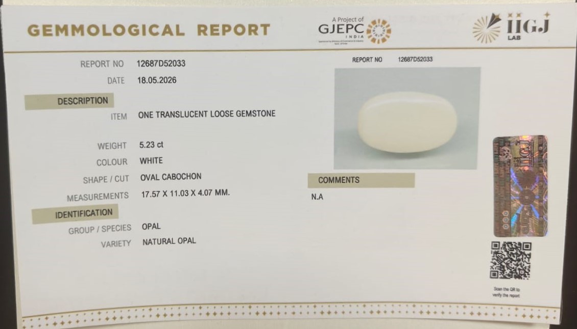 OPAL 5.23 Ct. OPAL 5.23 Ct.