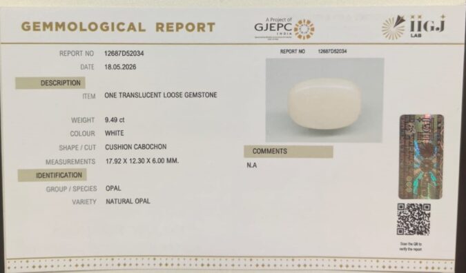 OPAL 9.49 Ct.