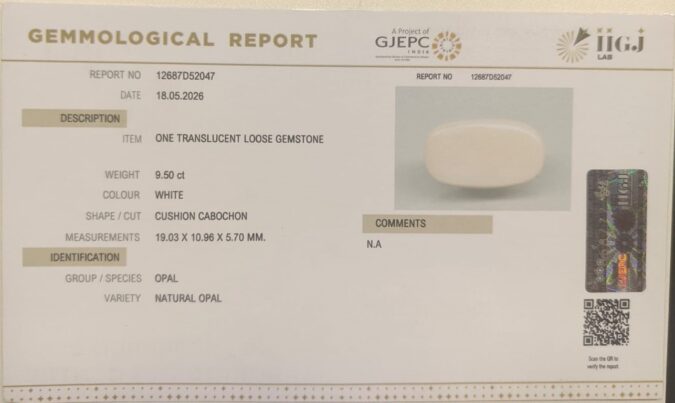 OPAL 9.5 Ct.