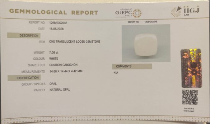 OPAL 7.09 Ct.