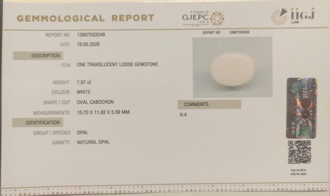 OPAL 7.57 Ct.