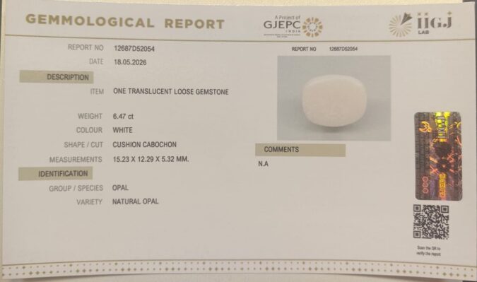 OPAL 6.47 Ct.