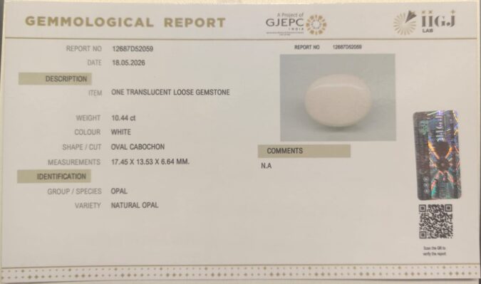 OPAL 10.44 Ct.