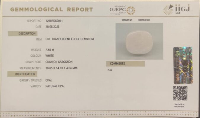 OPAL 7.56 Ct.
