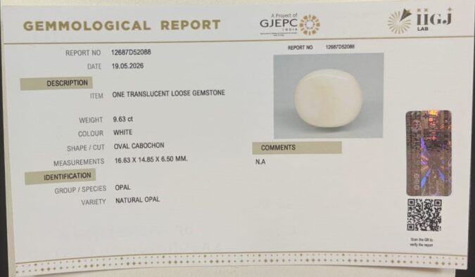 OPAL 9.63 Ct.