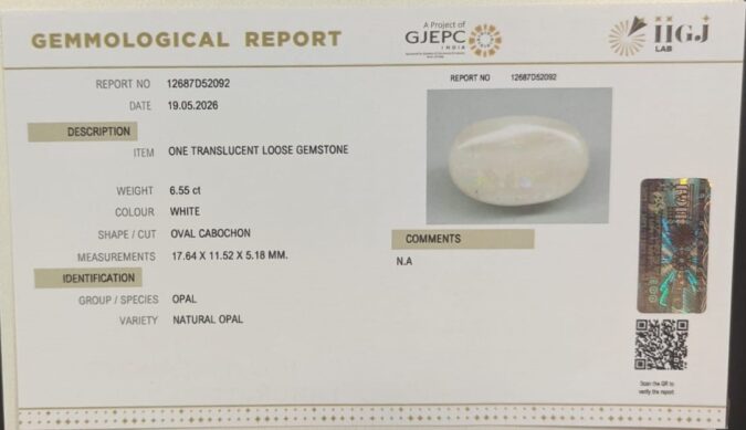 OPAL 6.55 Ct. OPAL 6.55 Ct.