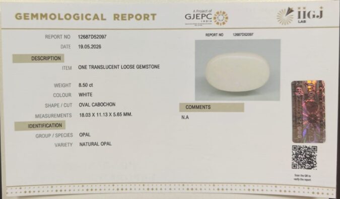 OPAL 8.5 Ct.