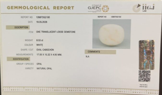OPAL 8.53 Ct.